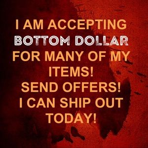 SEND OFFERS! CLOSET CLEAN OUT!